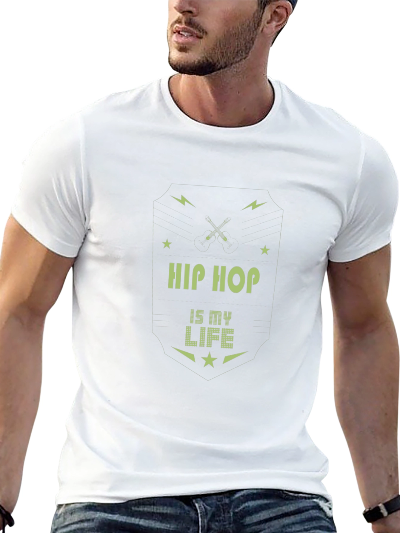 Hip Hop is My Life Black Graphic Tee
