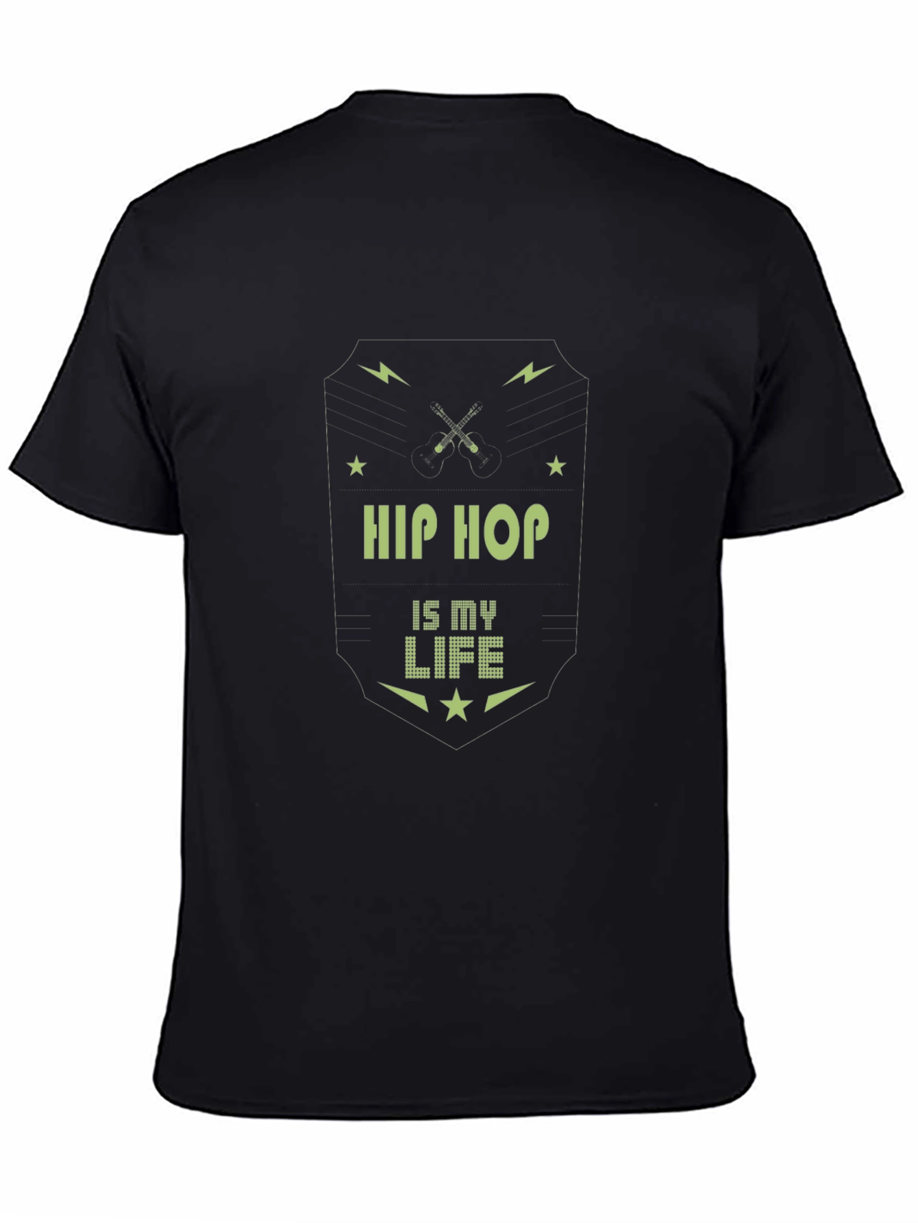 Hip Hop is My Life Black Graphic Tee