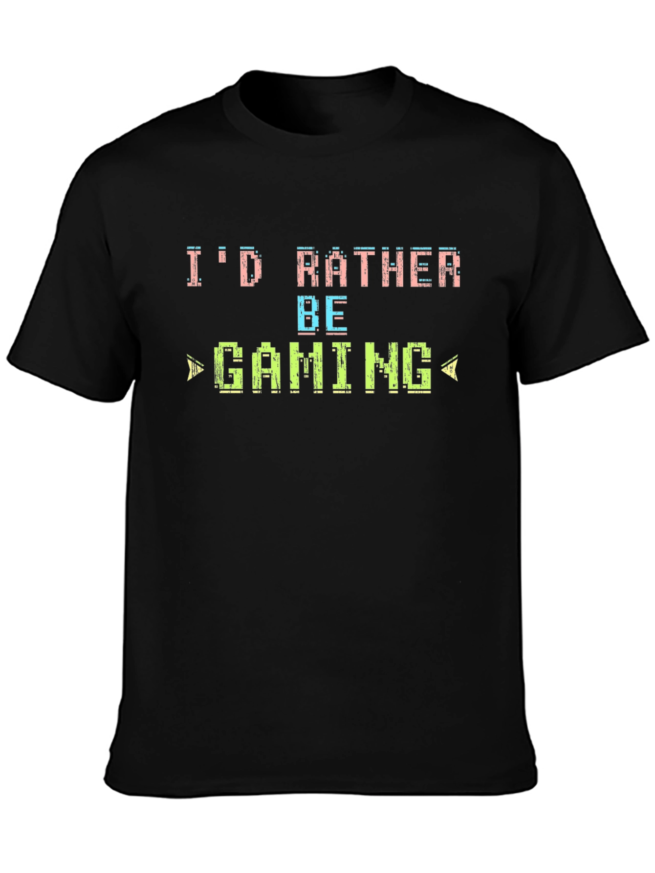 Id Rather Be Gaming Graphic Tee - Black