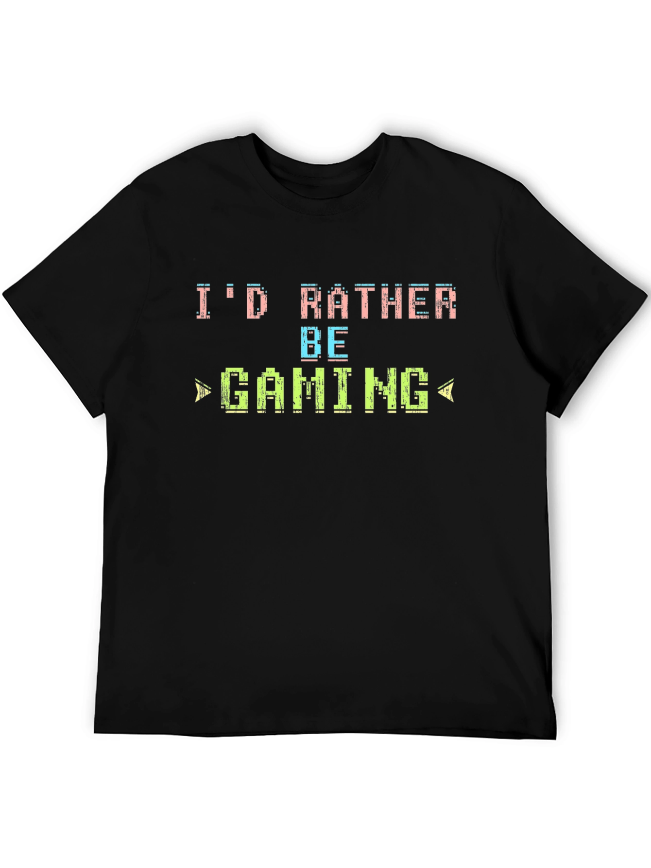 Id Rather Be Gaming Graphic Tee - Black