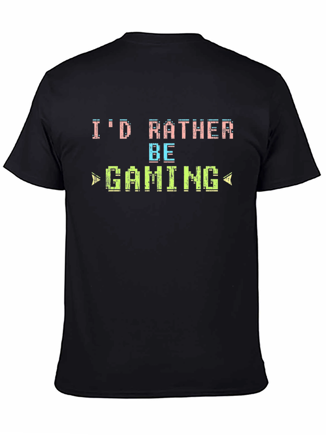 Id Rather Be Gaming Graphic Tee - Black