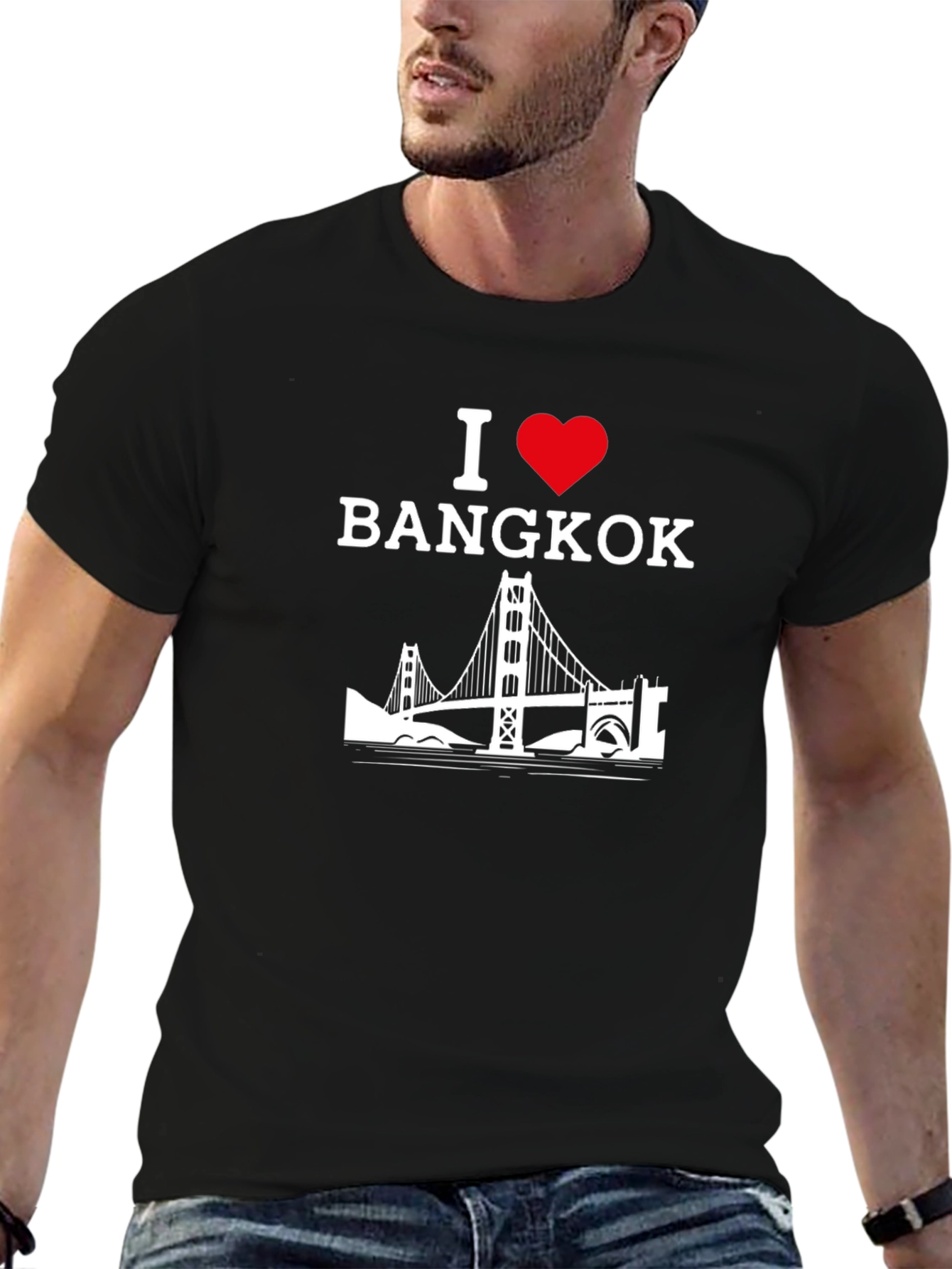 I Heart Bangkok Graphic T-Shirt - Black