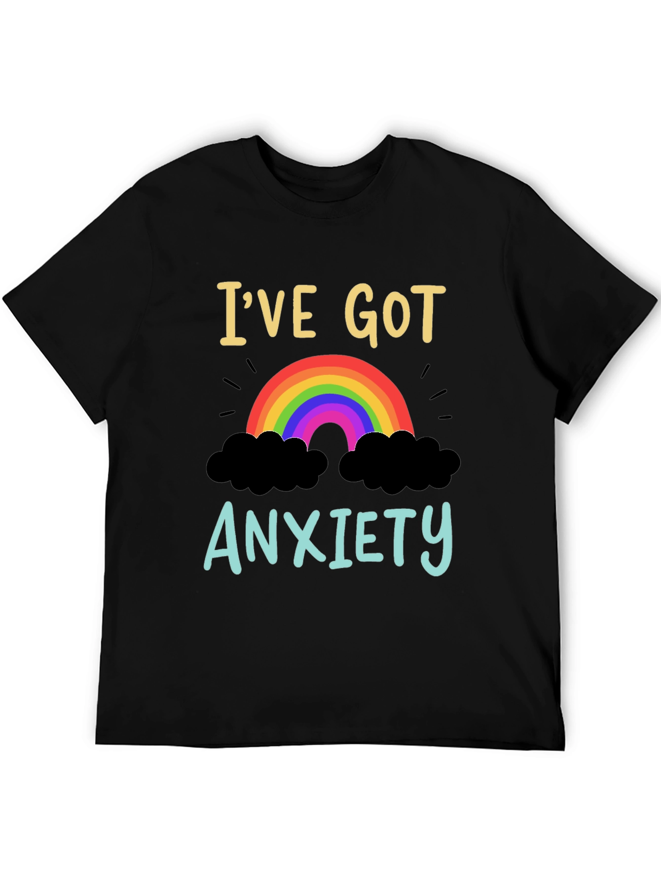 Anxiety Rainbow Graphic T-Shirt