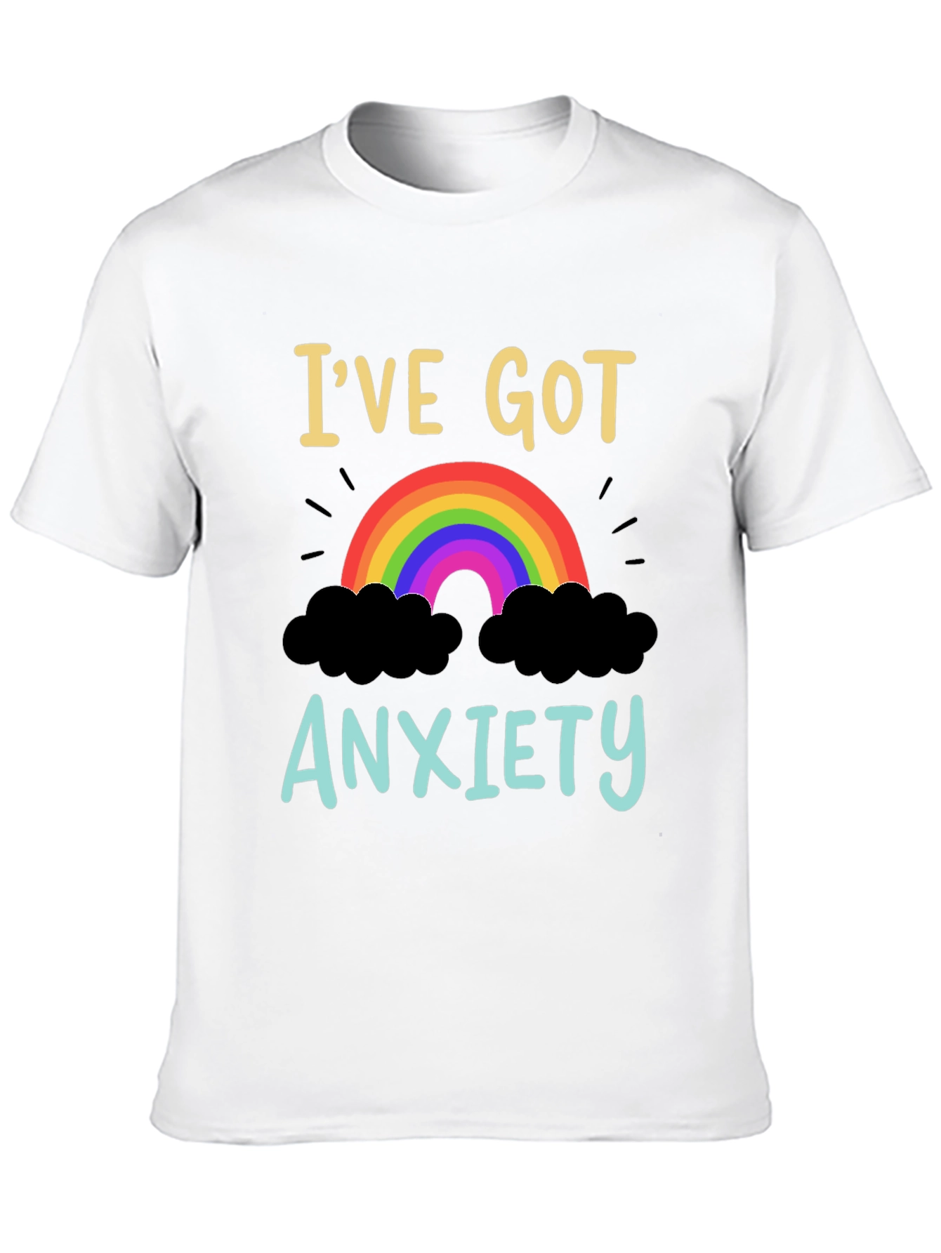 Anxiety Rainbow Graphic T-Shirt