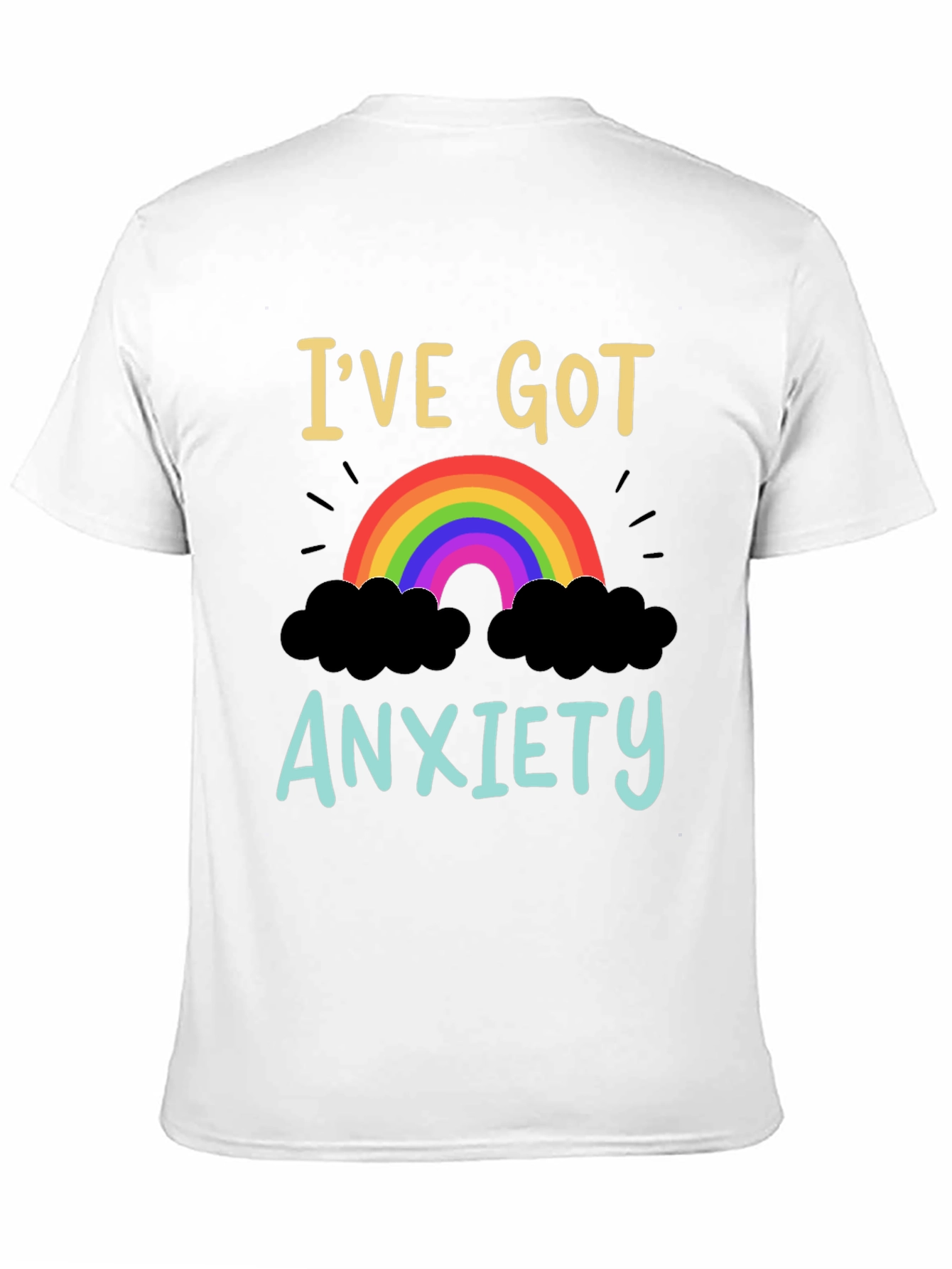 Anxiety Rainbow Graphic T-Shirt
