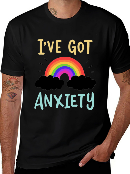 Anxiety Rainbow Graphic T-Shirt