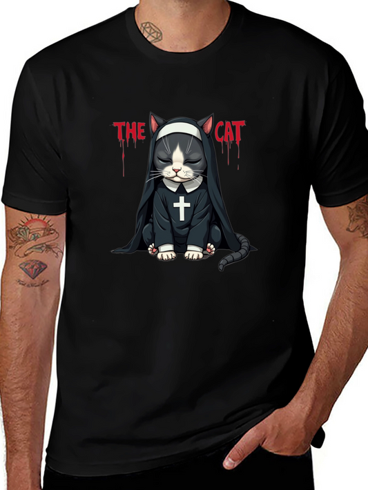 The Cat Nun T-Shirt - Funny Graphic Tee