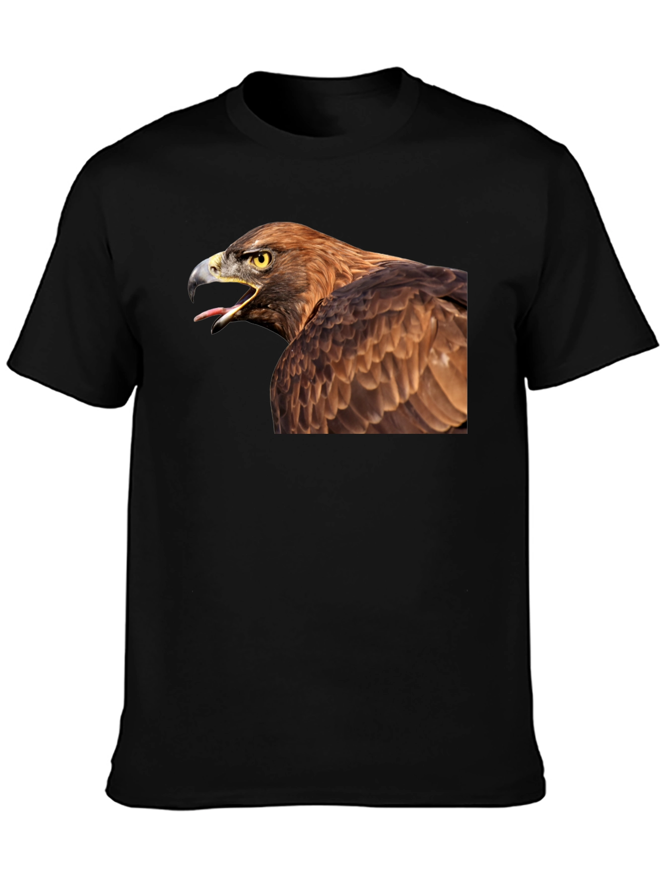 Eagle Graphic T-Shirt - Black Cotton Tee