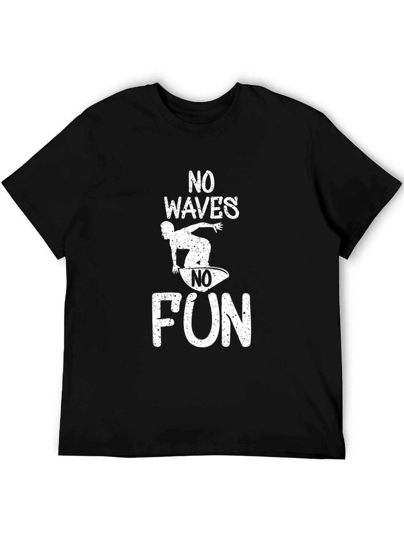 No Waves No Fun Graphic Tee - Surfing T-Shirt