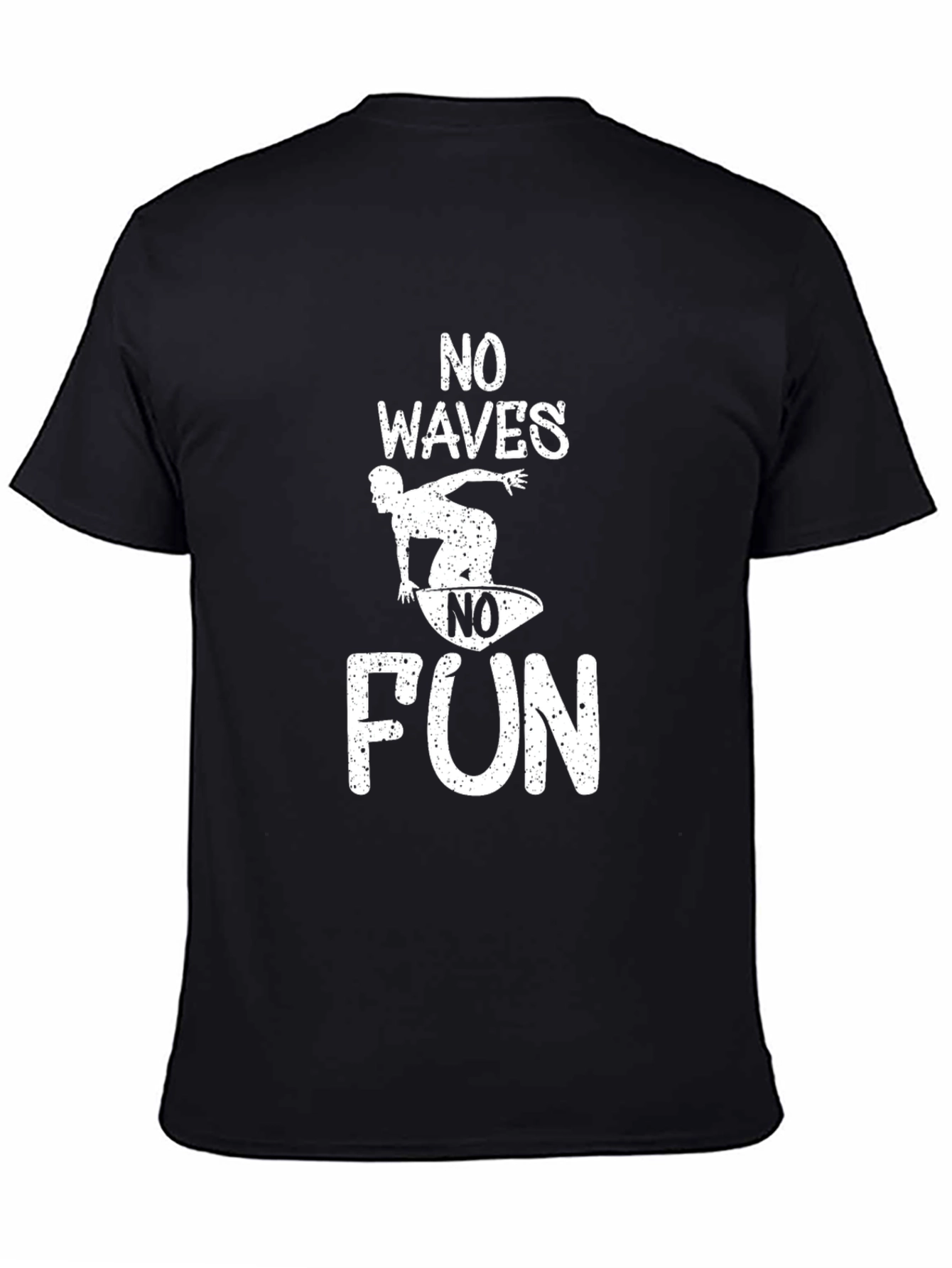 No Waves No Fun Graphic Tee - Surfing T-Shirt