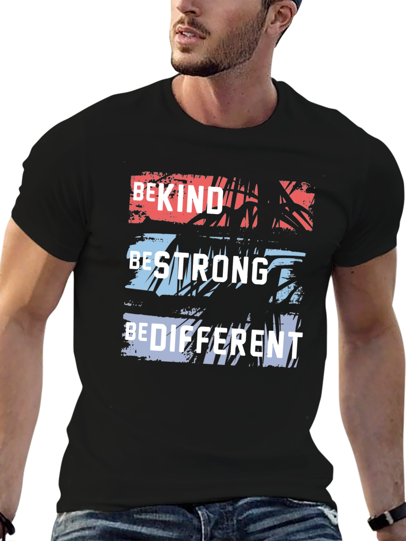 Be Kind Strong Different Graphic Tee