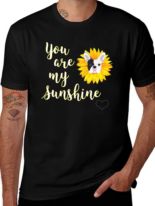 You Are My Sunshine Bulldog T-Shirt – Cute Dog Lover Tee
