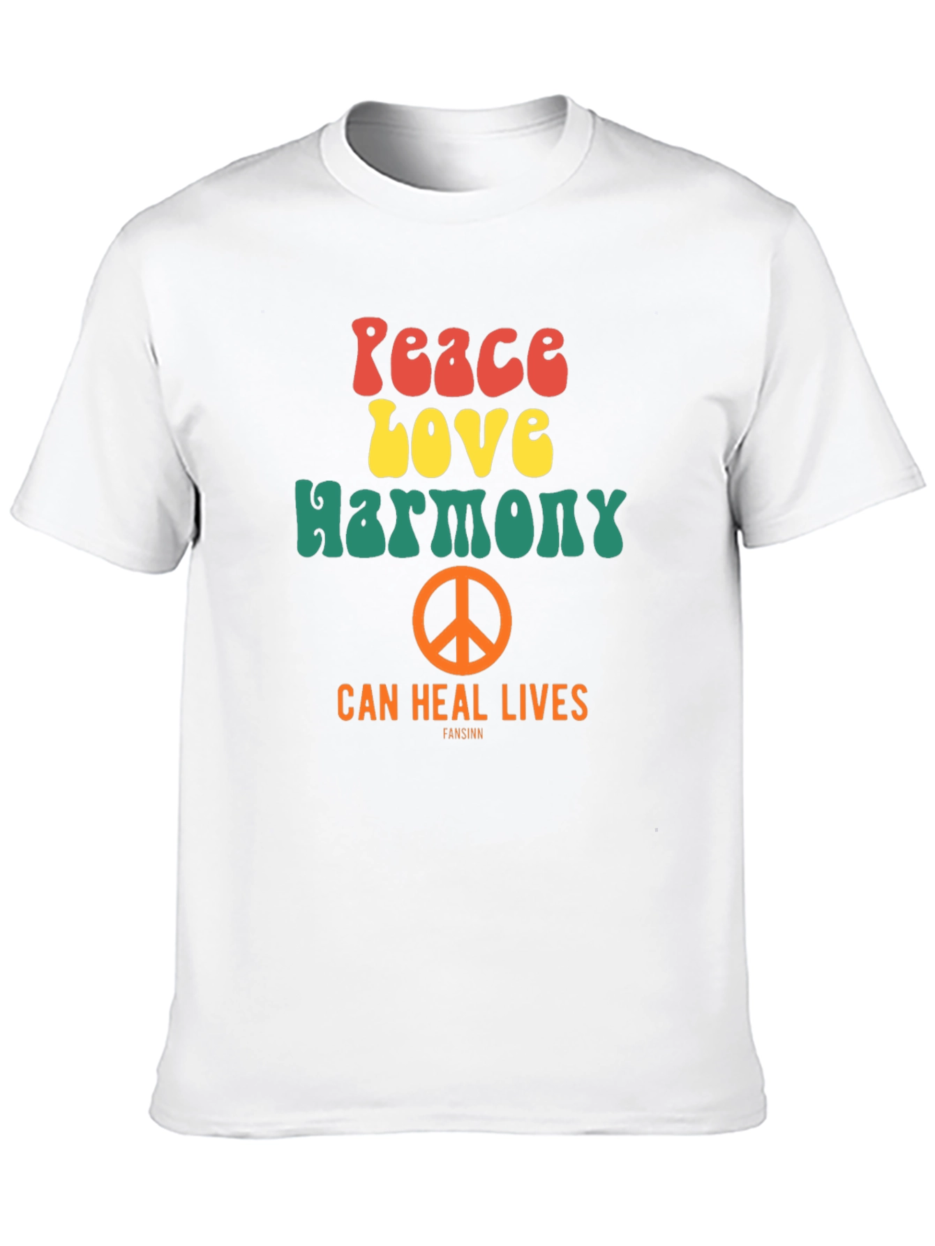 Peace Love Harmony Graphic T-Shirt - Retro Style Tee