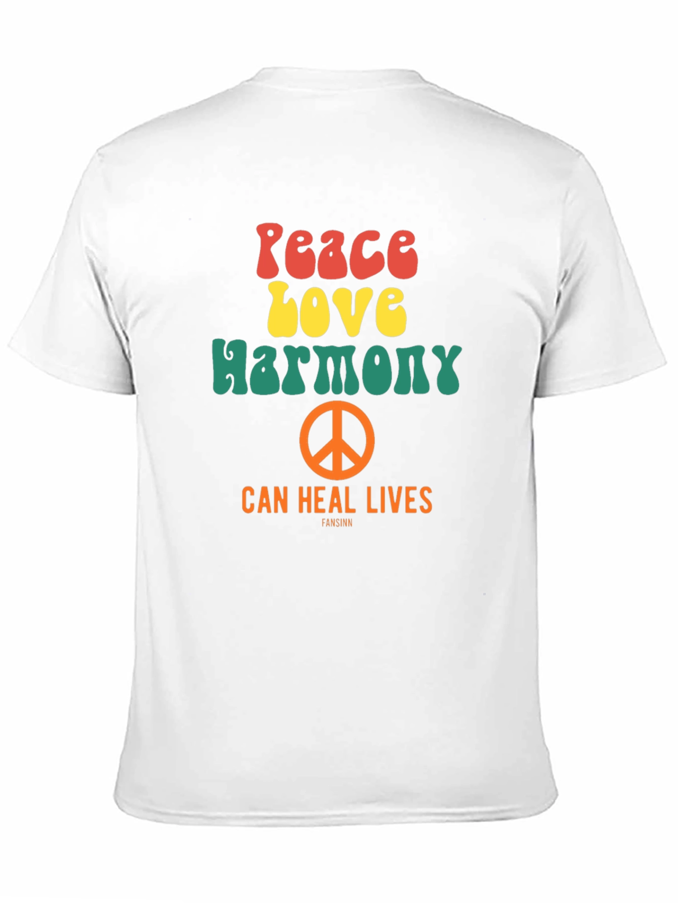 Peace Love Harmony Graphic T-Shirt - Retro Style Tee