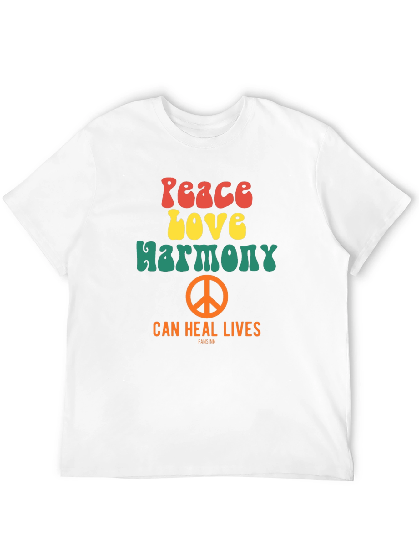 Peace Love Harmony Graphic T-Shirt - Retro Style Tee
