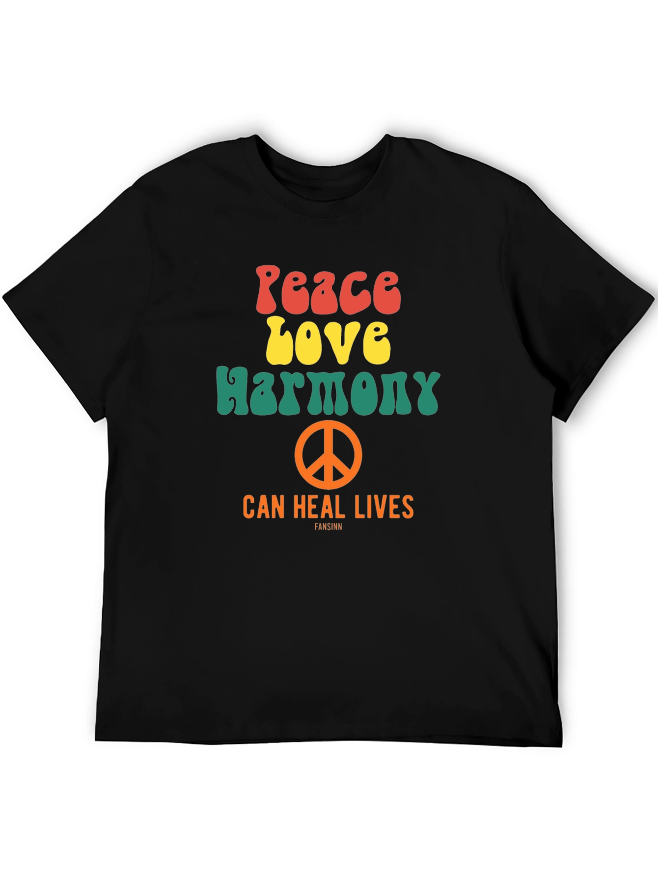 Peace Love Harmony Graphic T-Shirt - Retro Style Tee