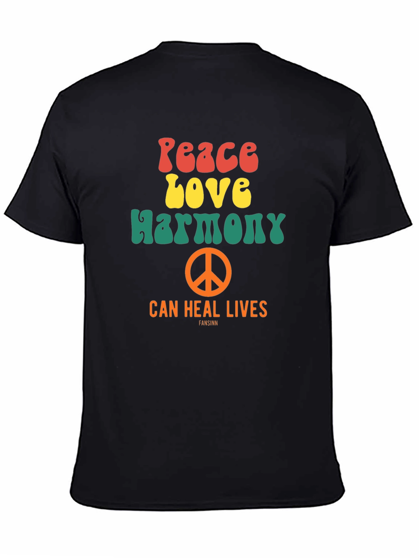 Peace Love Harmony Graphic T-Shirt - Retro Style Tee