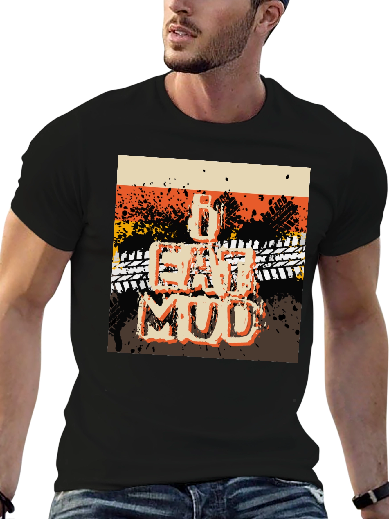 I Eat Mud Graphic Tee - Off-Road Adventure T-Shirt
