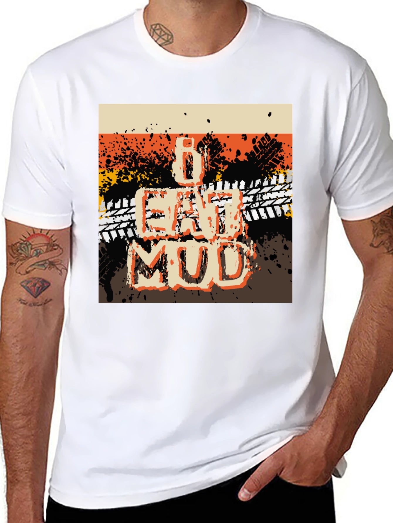 I Eat Mud Graphic Tee - Off-Road Adventure T-Shirt