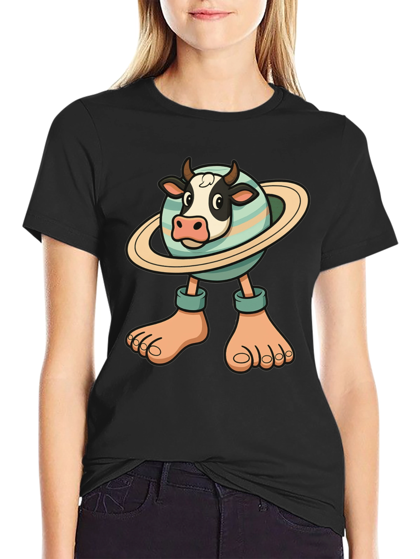 Cow Planet T-Shirt - Unique Graphic Tee