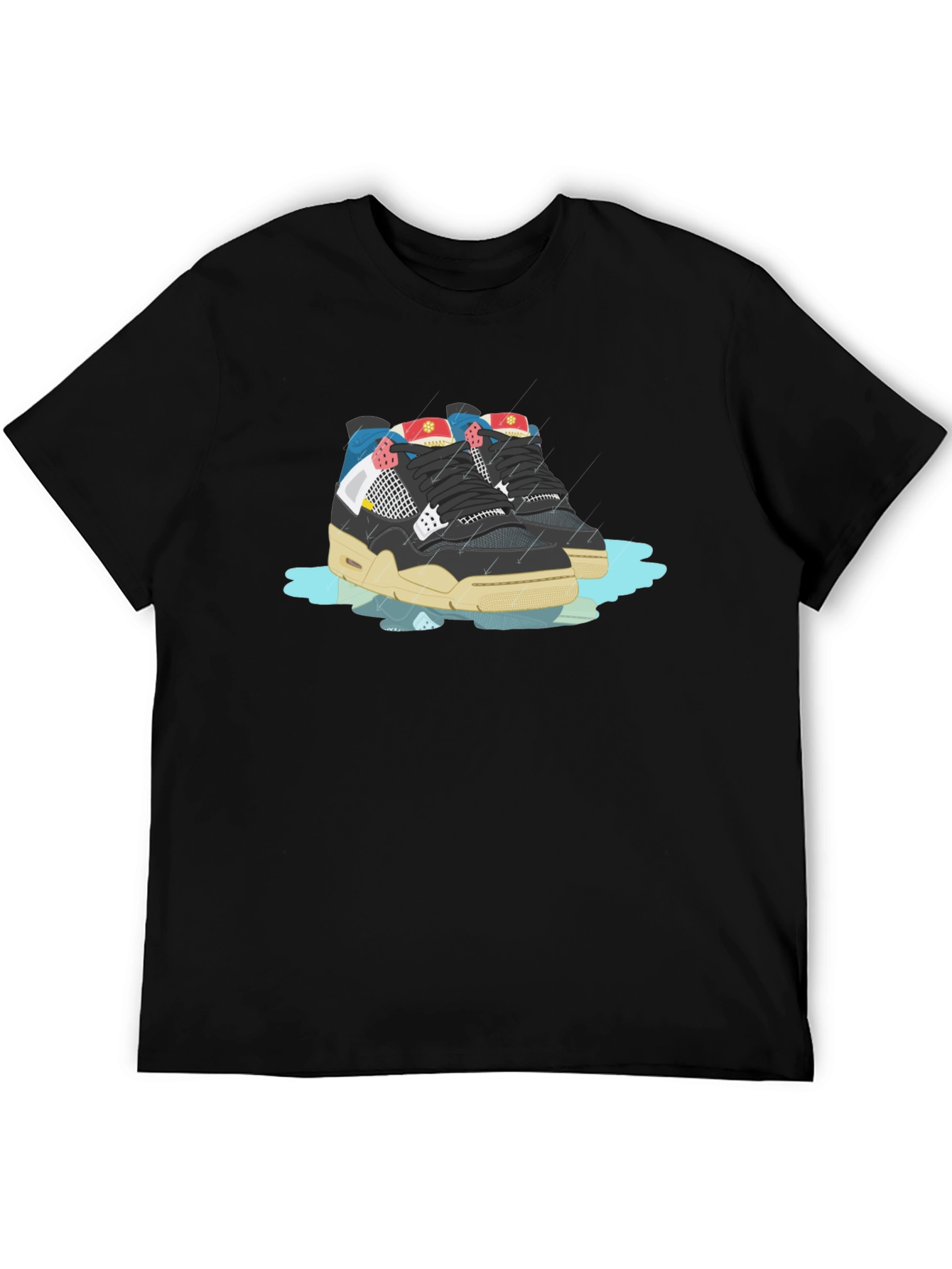 Sneaker Graphic Black T-Shirt