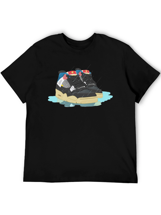 Sneaker Graphic Black T-Shirt