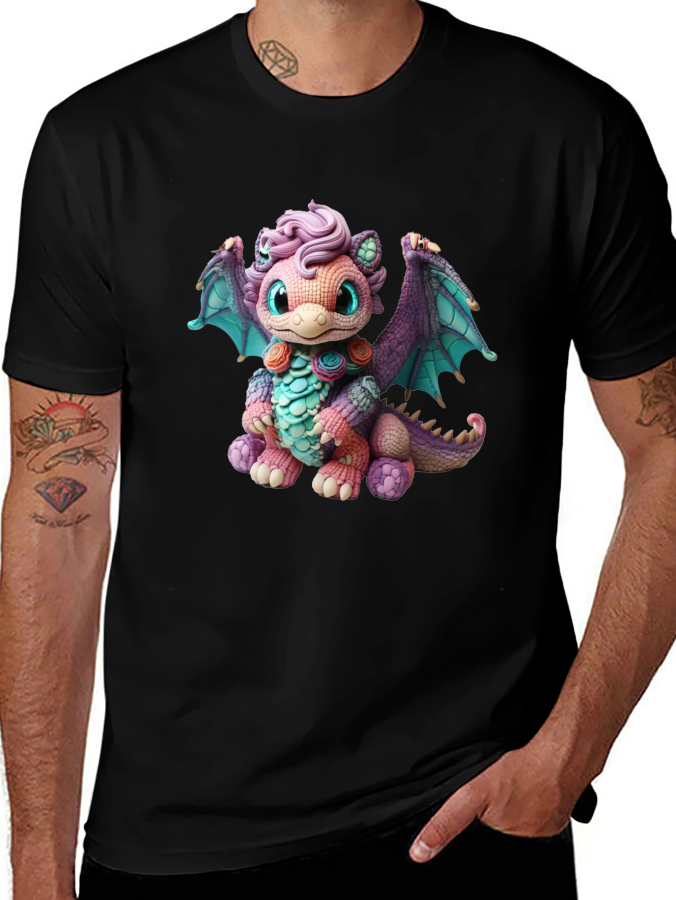 Cute Dragon Graphic Tee - Unique Design