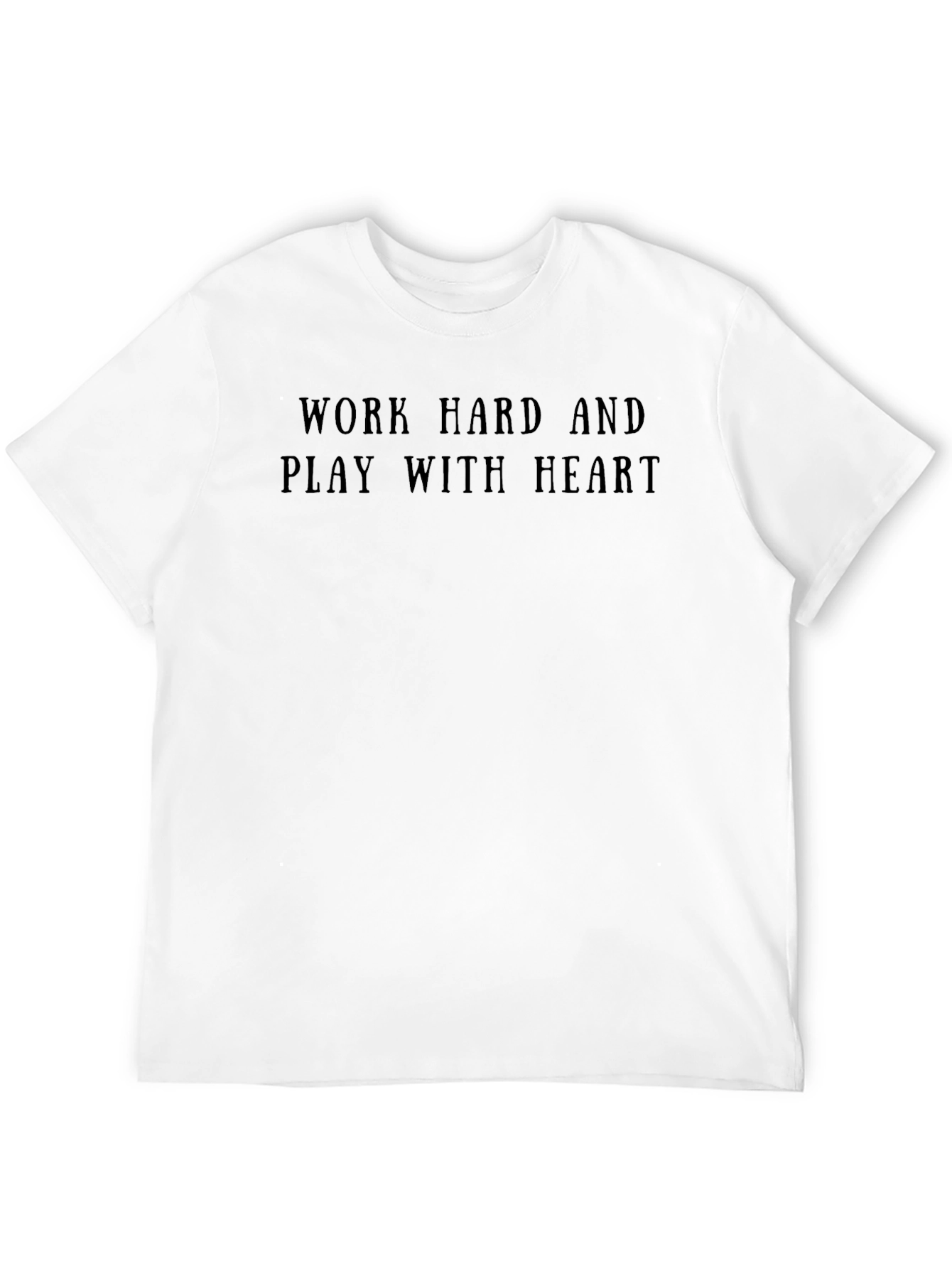 Work Hard Play With Heart Graphic Tee