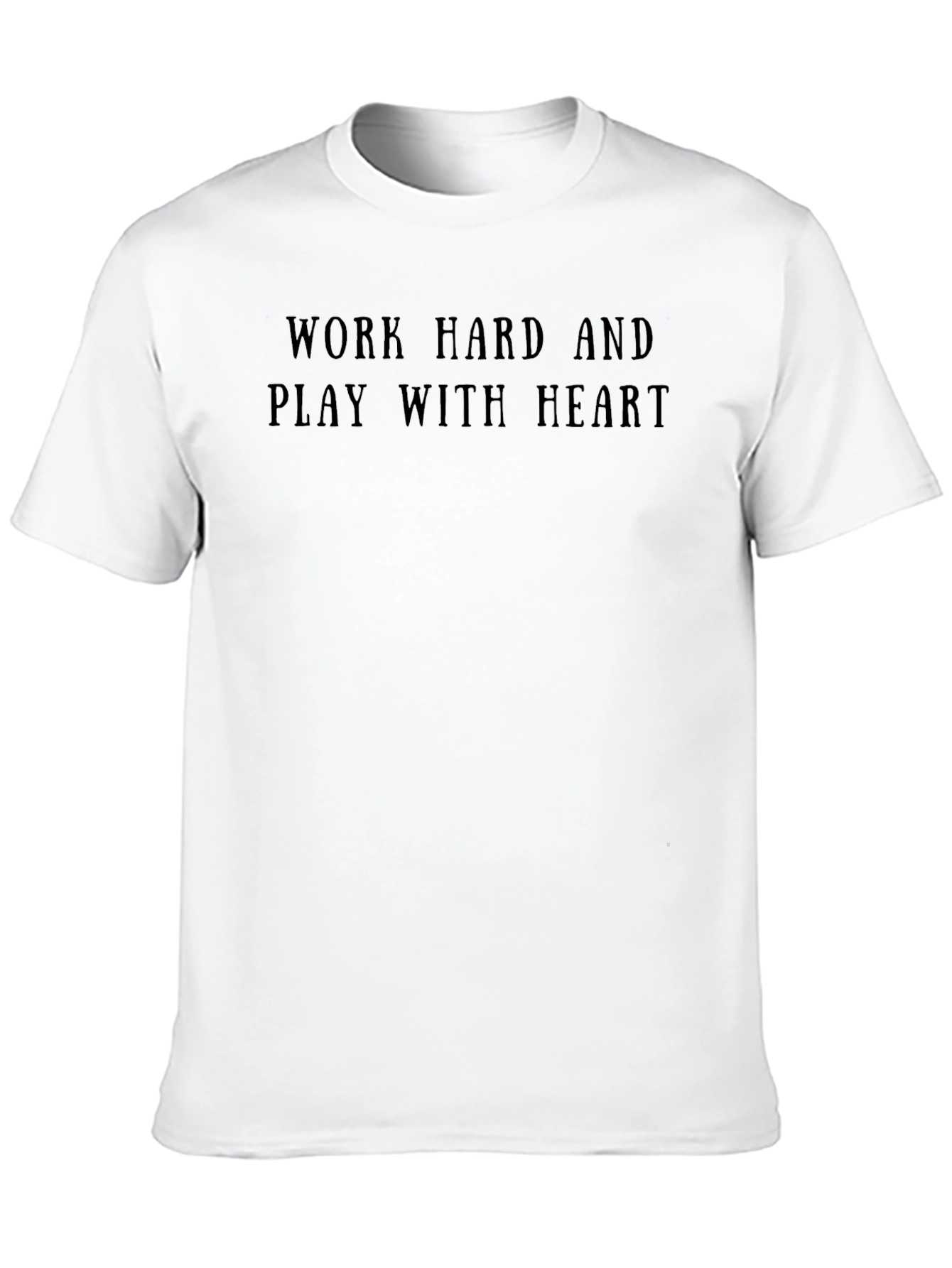 Work Hard Play With Heart Graphic Tee