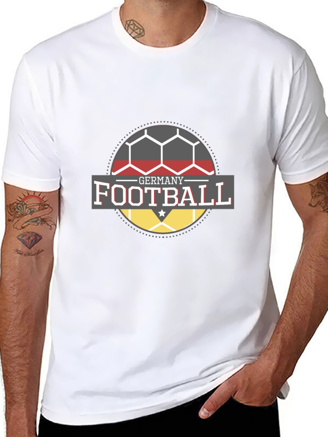 Germany Football T-Shirt - Black Soccer Fan Tee