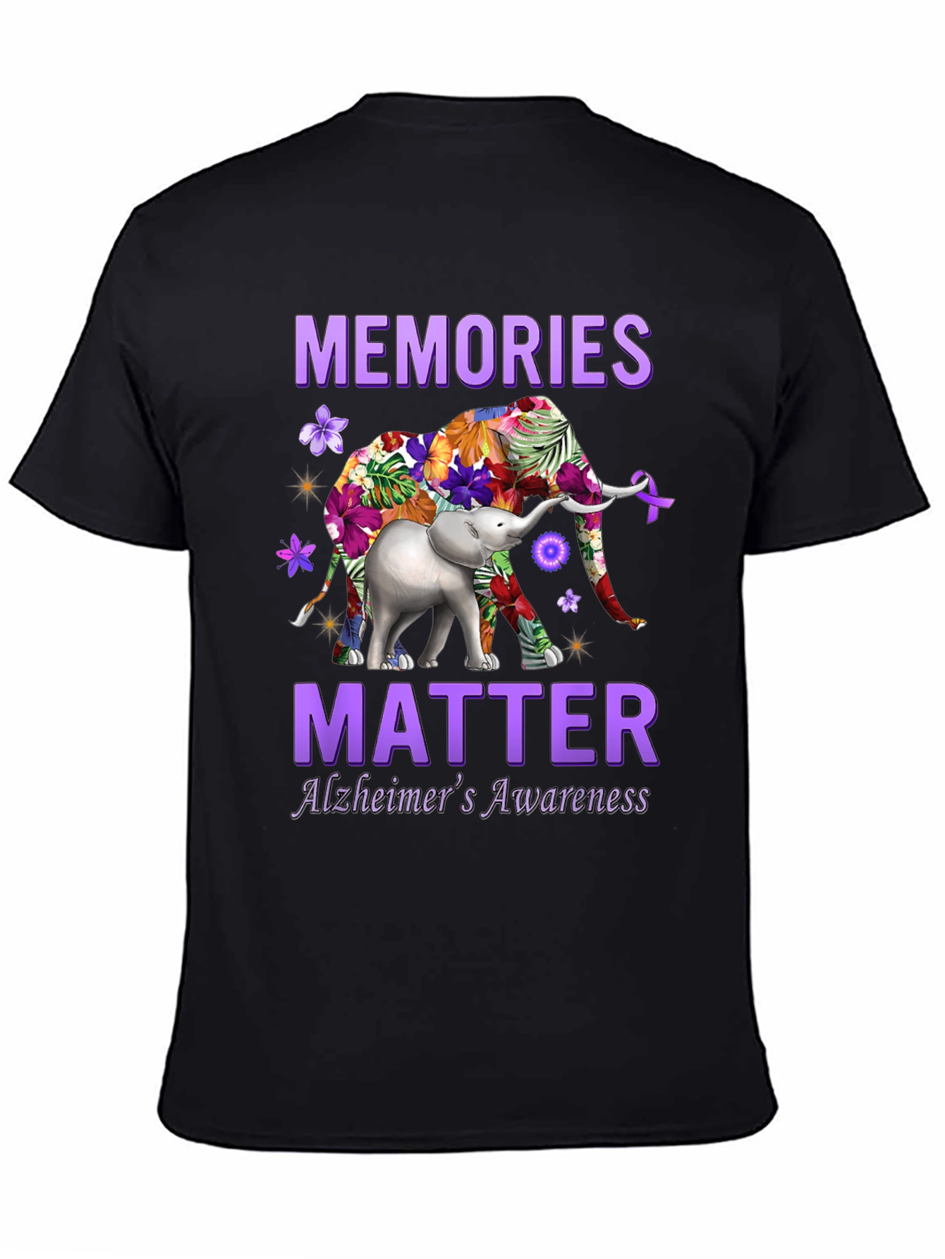 Alzheimers Awareness Elephant T-Shirt