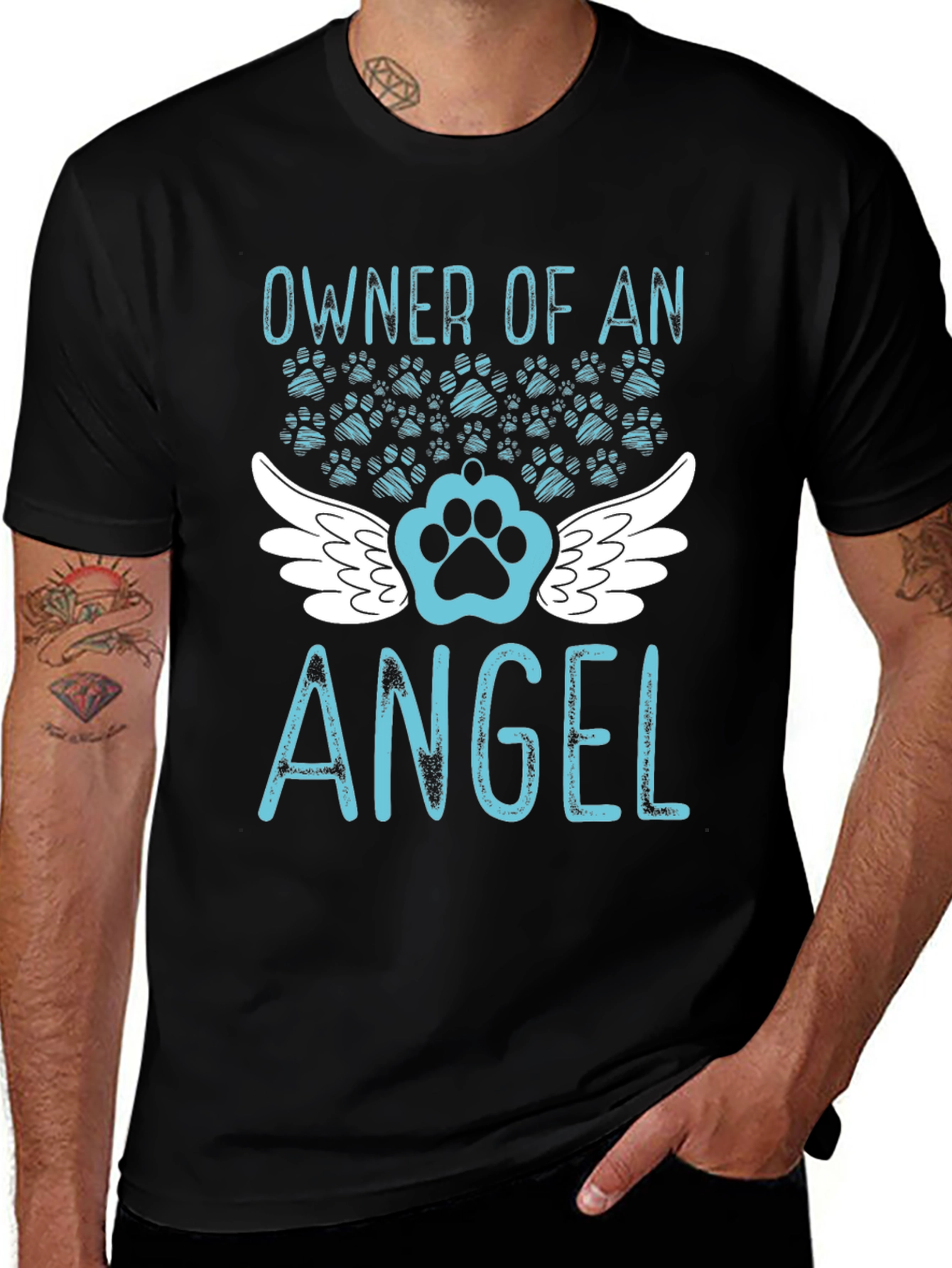 Owner of an Angel Dog Memorial T-Shirt – Pet Remembrance Tee