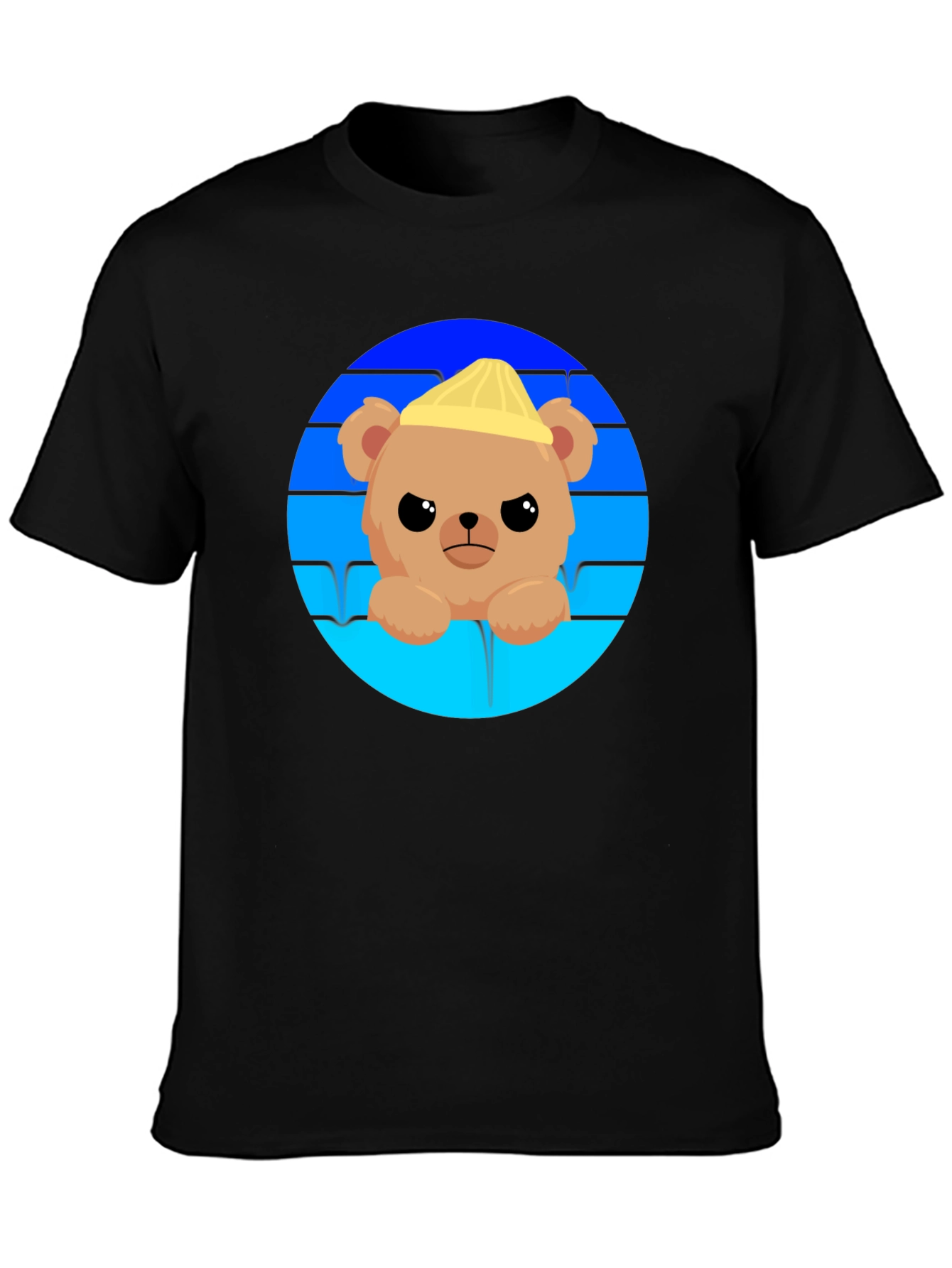 Cute Bear with Hat Graphic T-Shirt