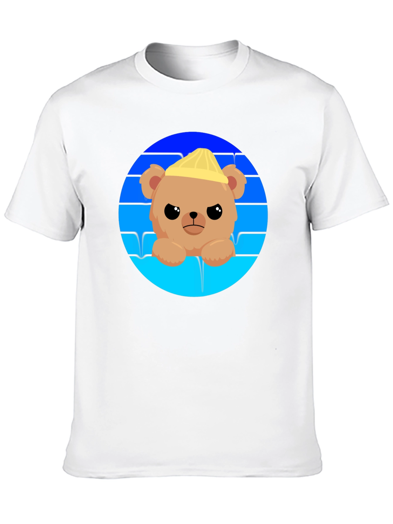 Cute Bear with Hat Graphic T-Shirt