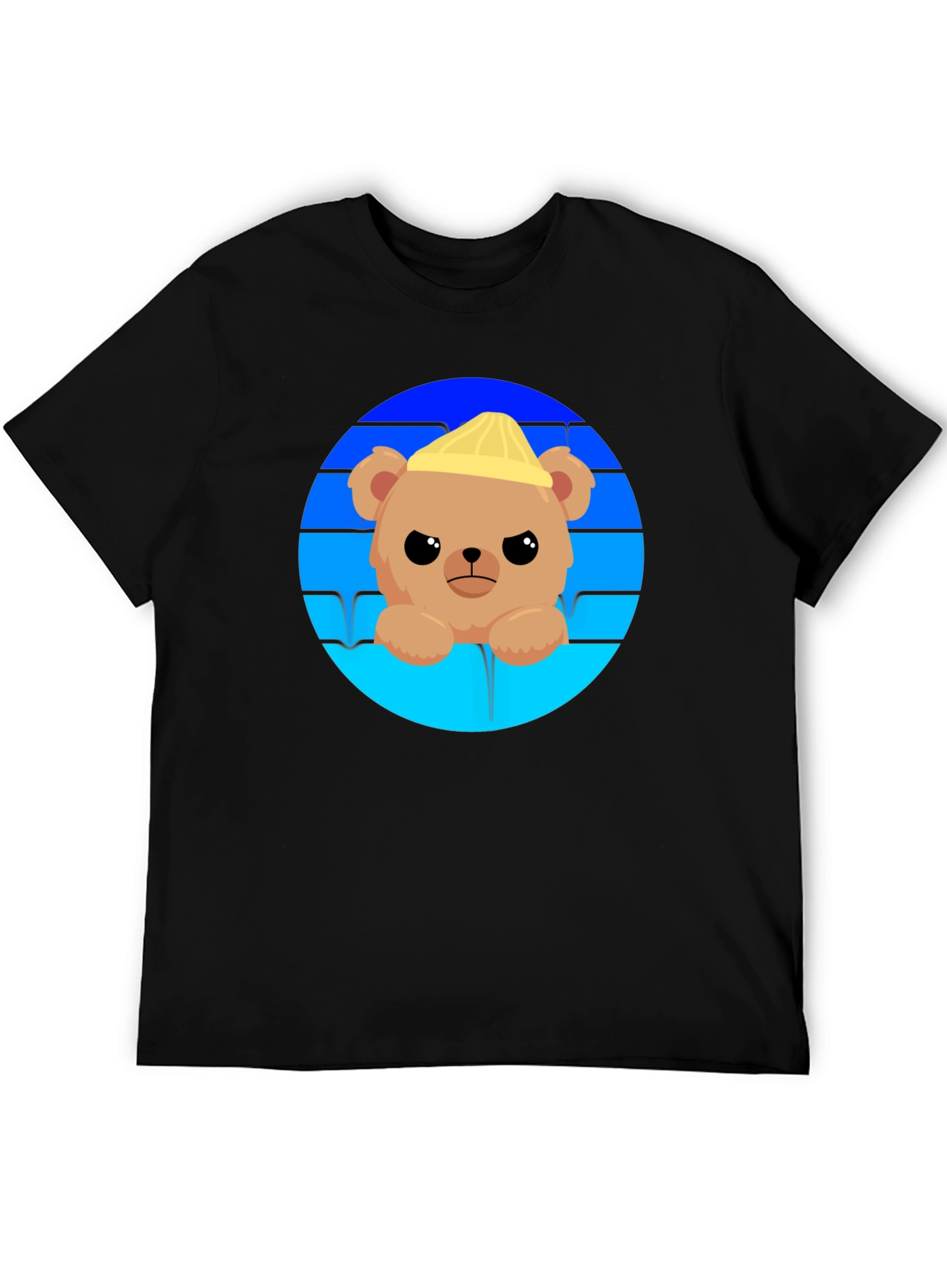 Cute Bear with Hat Graphic T-Shirt