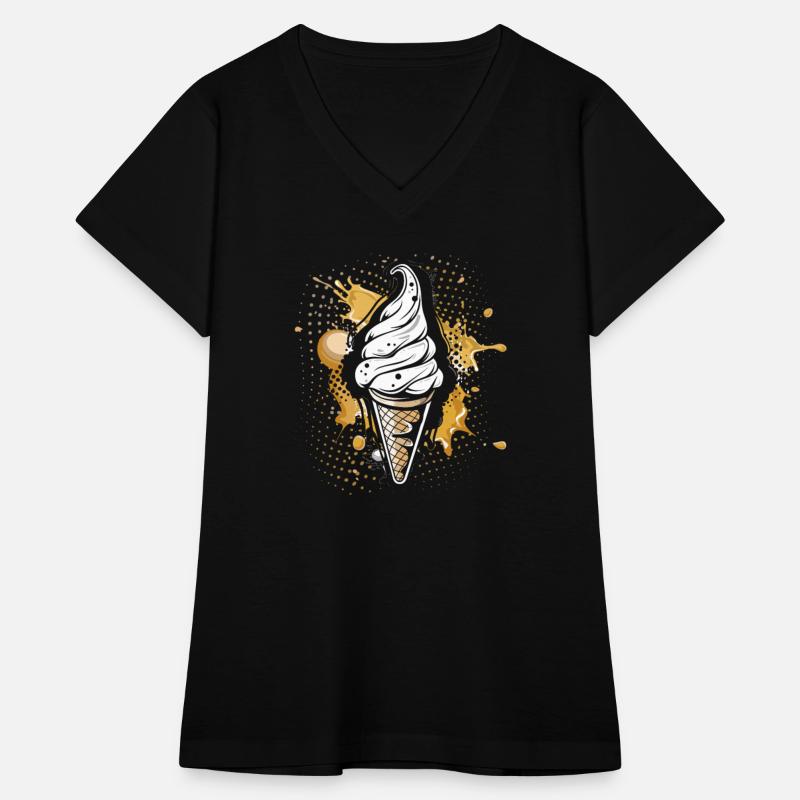 Ice Cream Cone Color Splotch