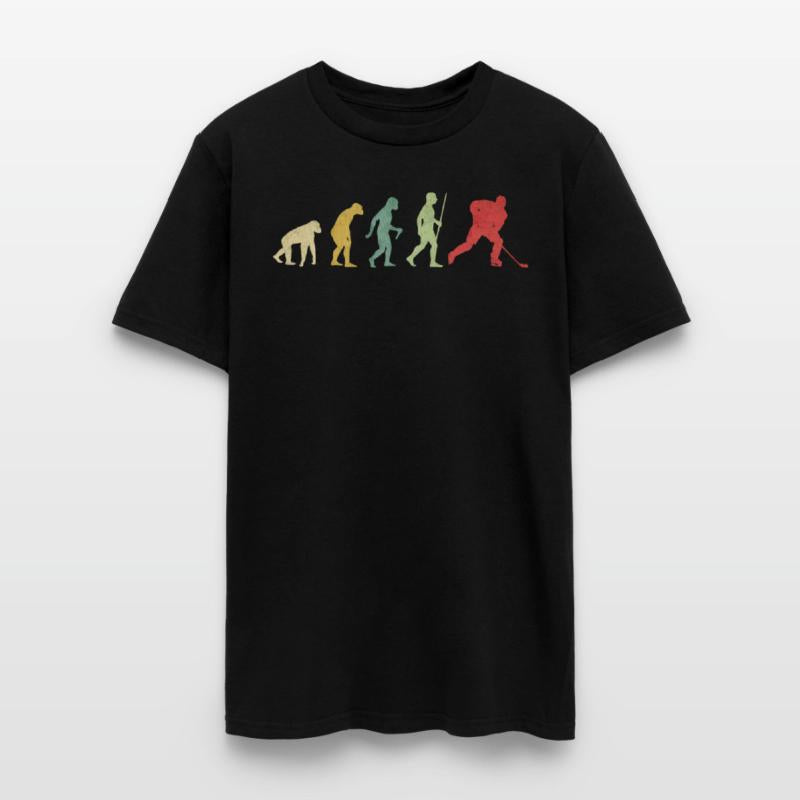 Ice Hockey Player Puck Skating Evolution