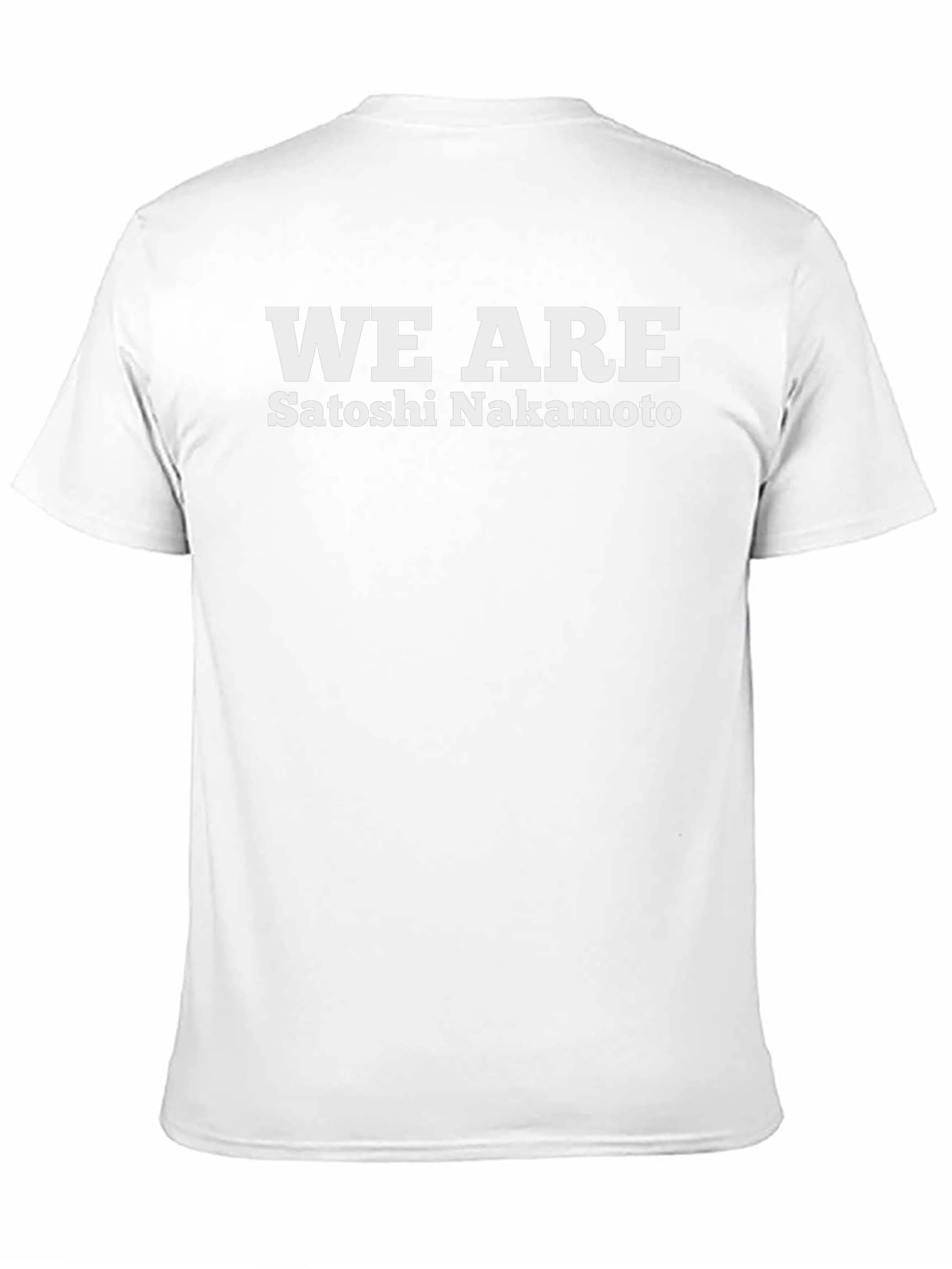 We Are Satoshi Nakamoto Black T-Shirt