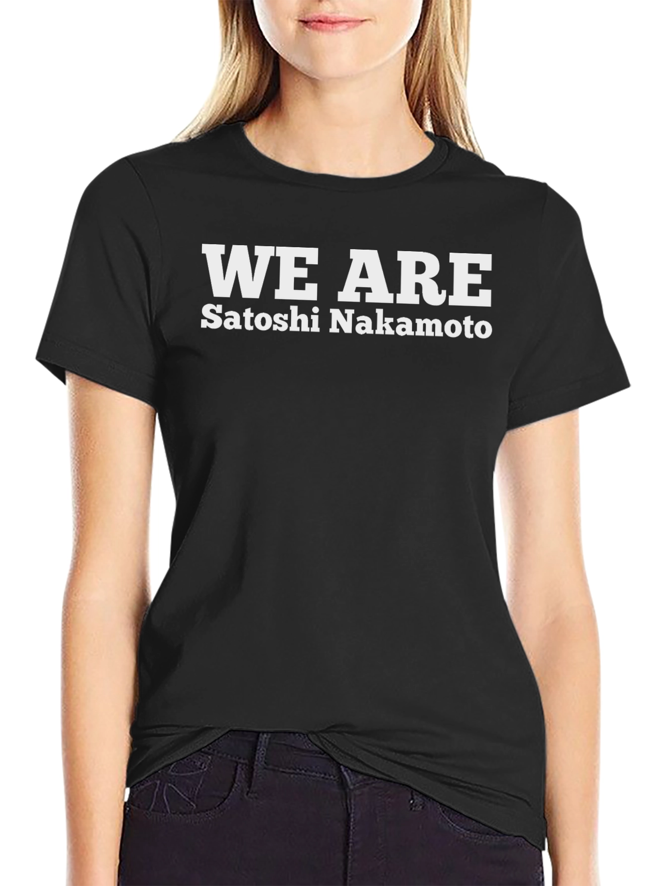 We Are Satoshi Nakamoto Black T-Shirt