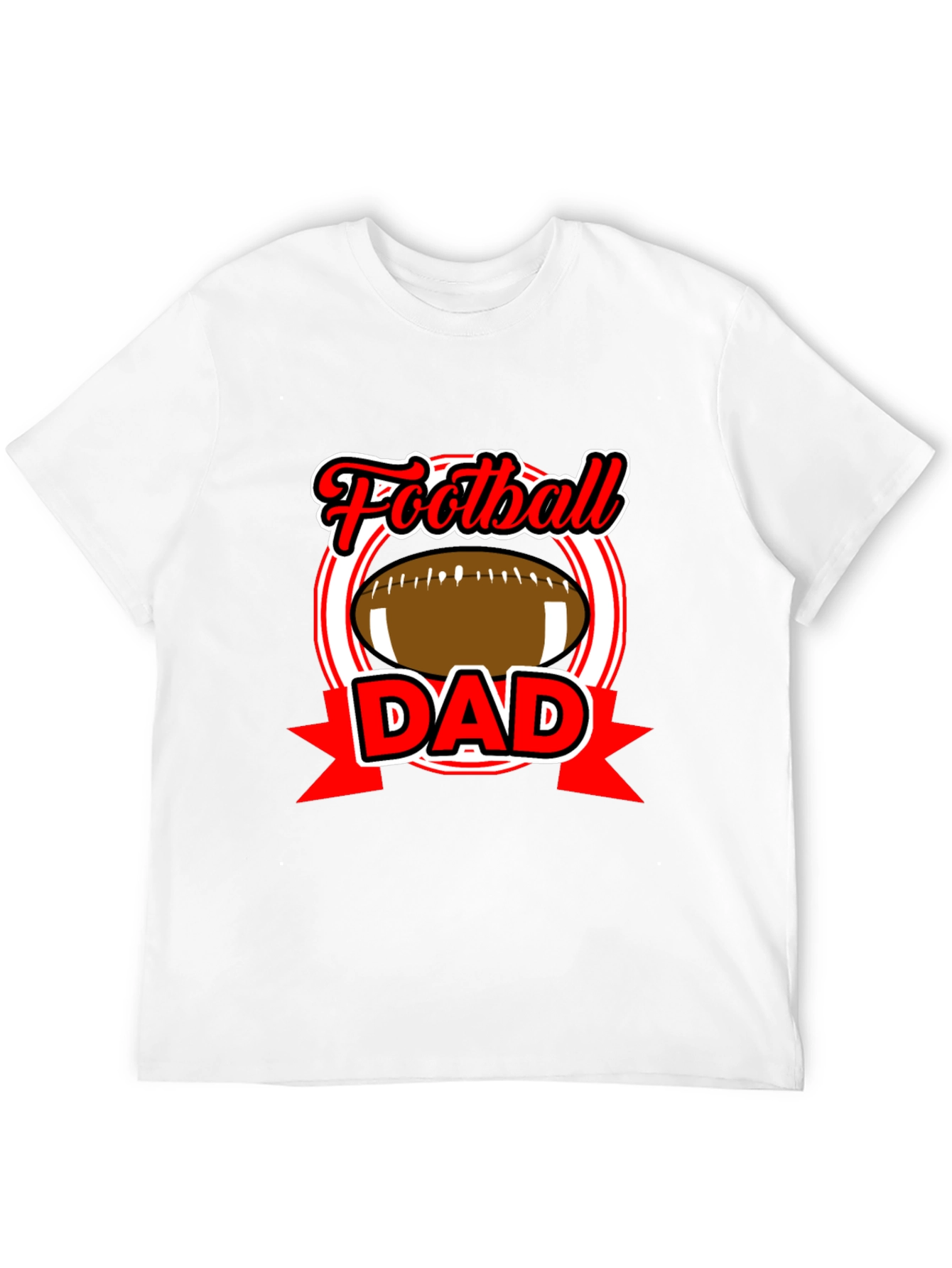 Football Dad Graphic T-Shirt Black Tee