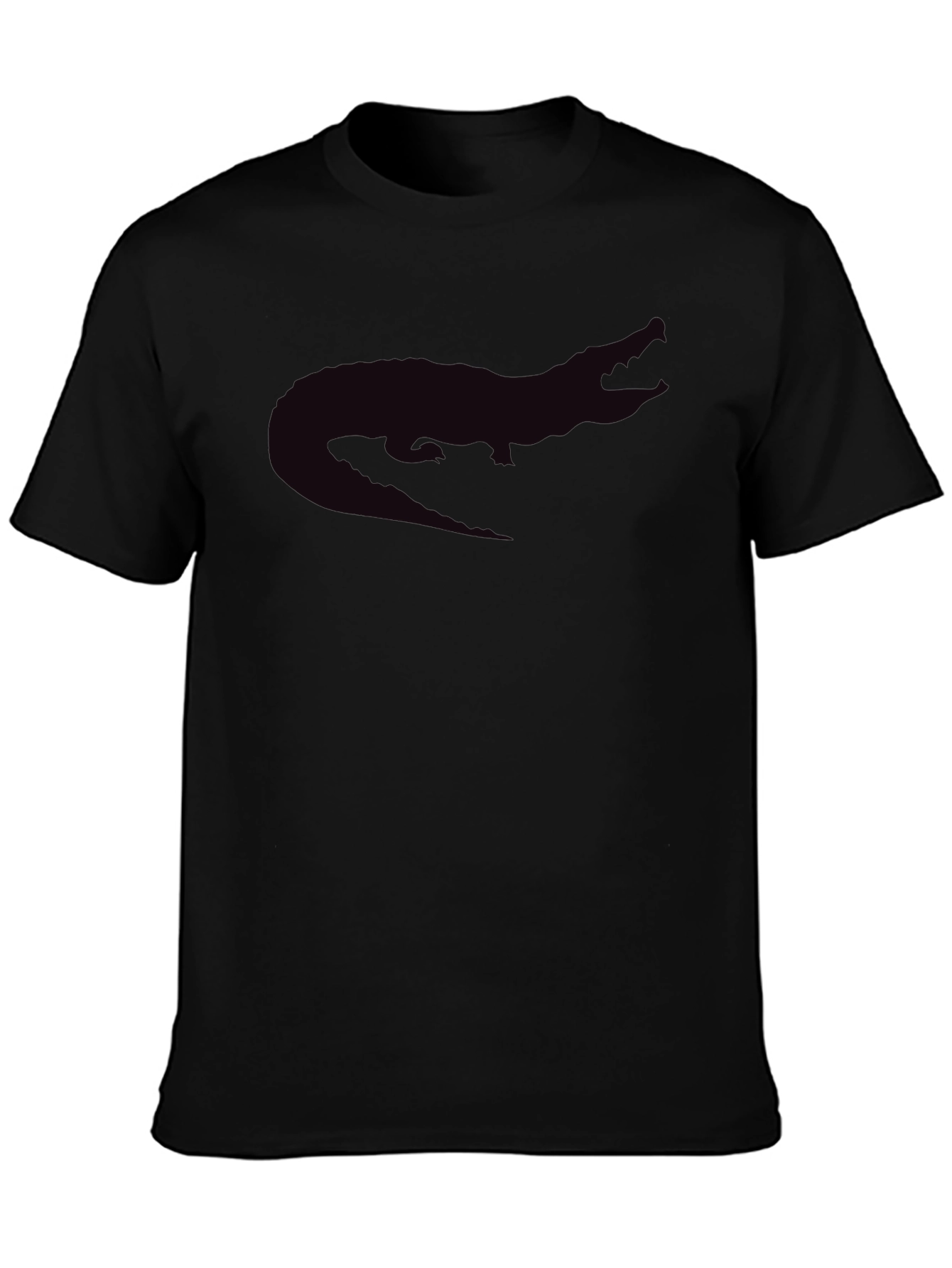 Black Alligator Graphic Tee - Casual Style