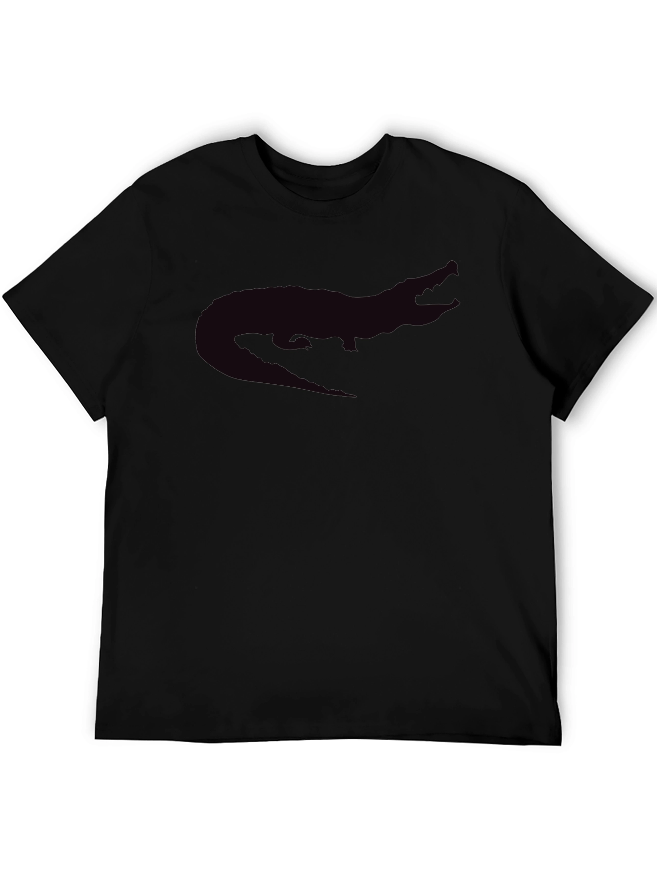 Black Alligator Graphic Tee - Casual Style