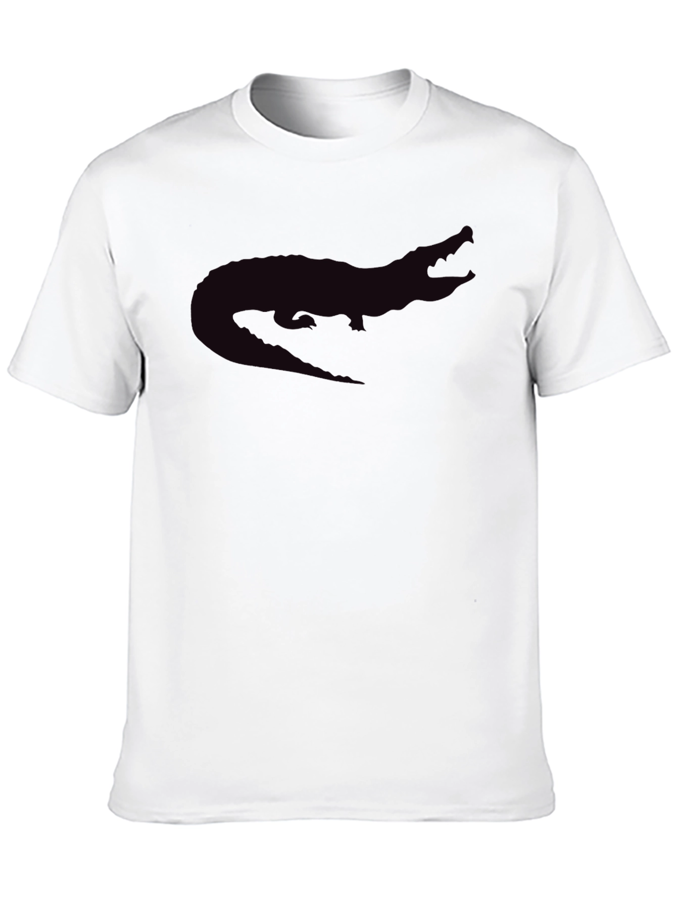 Black Alligator Graphic Tee - Casual Style