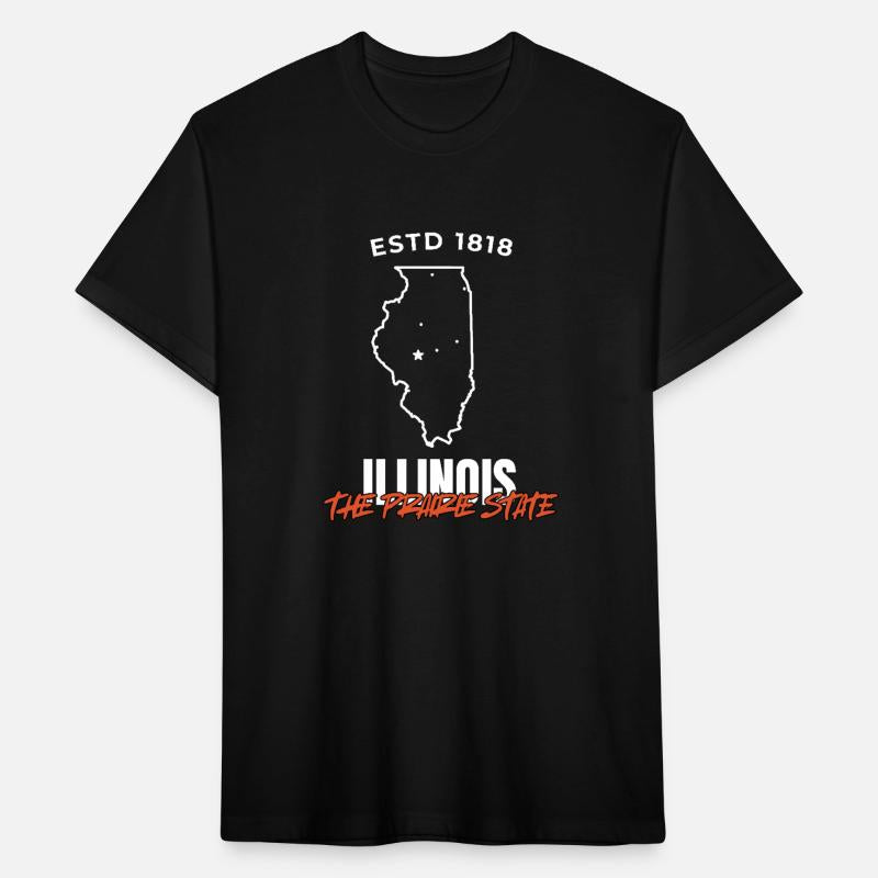 Illinois The Prairie State USA T shirt America