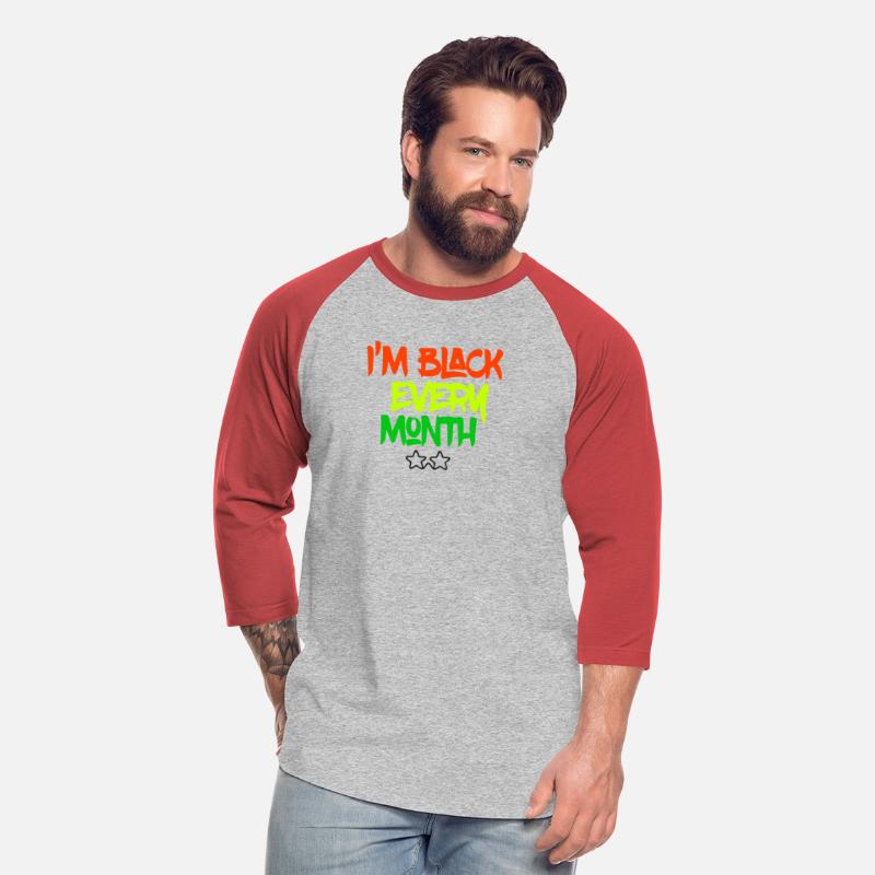 I'm Black Every Month Glasses on t-shirt Men's