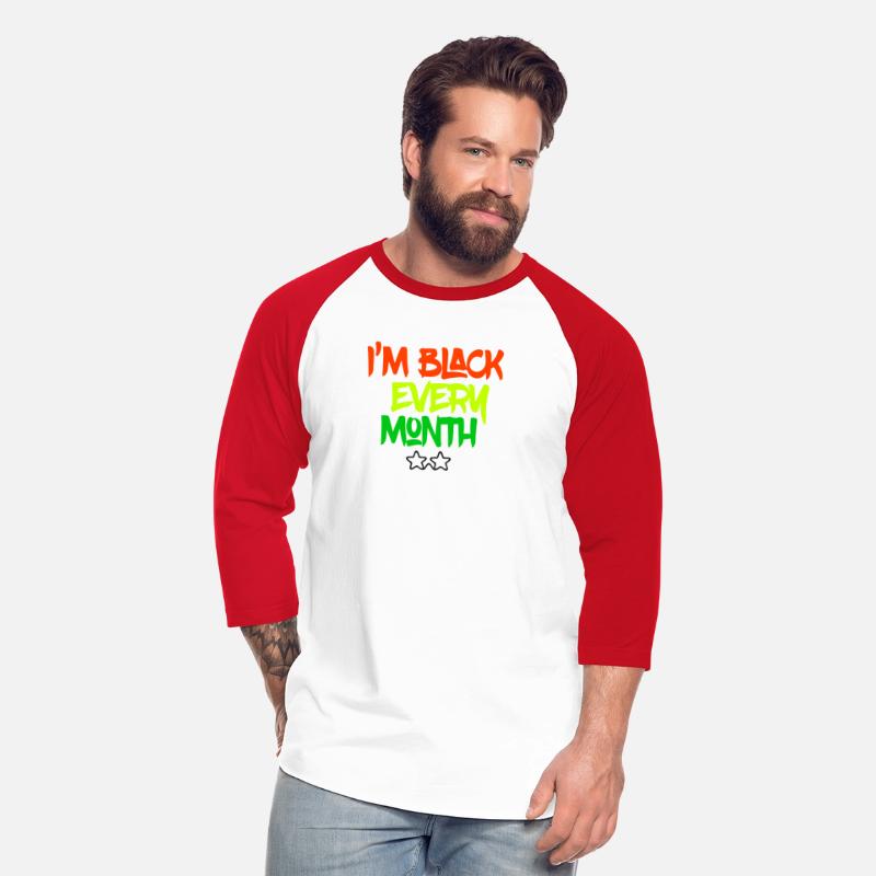 I'm Black Every Month Glasses on t-shirt Men's