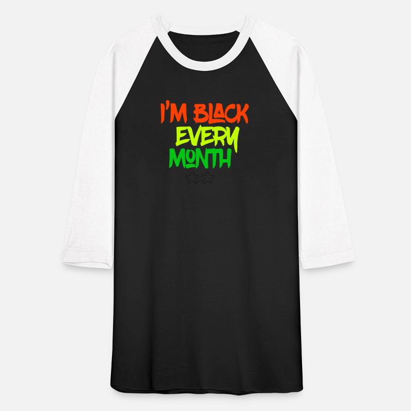 I'm Black Every Month Glasses on t-shirt Men's