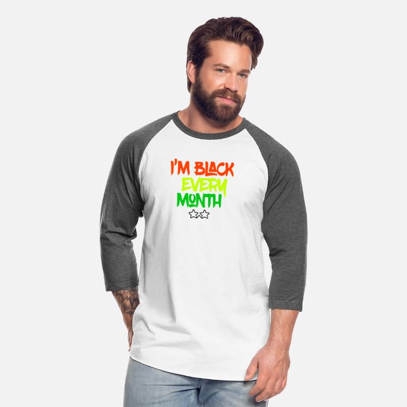 I'm Black Every Month Glasses on t-shirt Men's