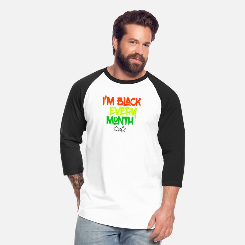 I'm Black Every Month Glasses on t-shirt Men's