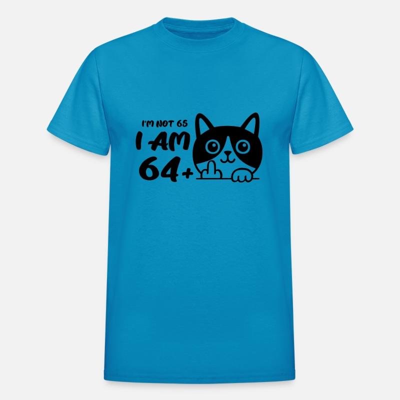 I'm Not 65, I Am 64 Plus 1 Middle Finger Cat Flip